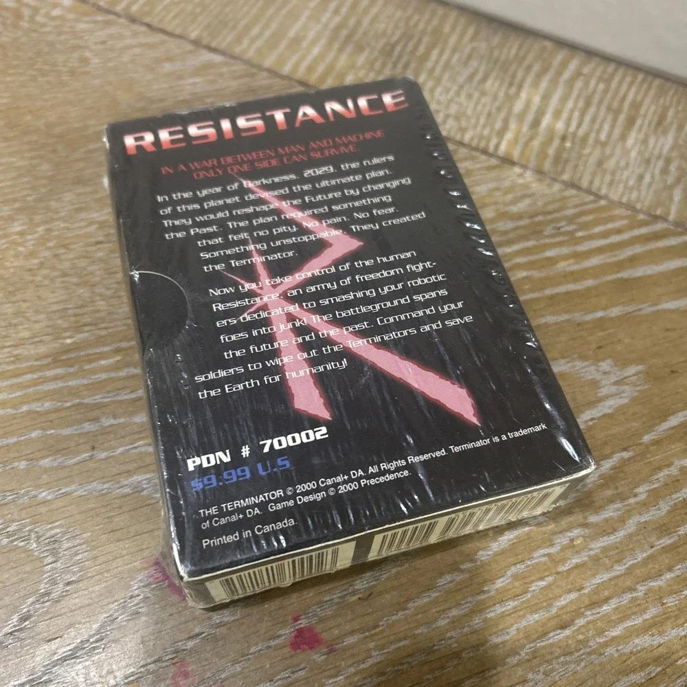 The Terminator Collectible Starter Game Card Theme Deck Resistance 2000, New